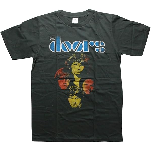 Amazon | [against] ロックTシャツ ヴィンテージ加工 Doors